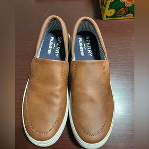 Sperry Men's Tan Slip-On Loafers Size 9